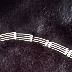 Vintage Ladies 925 Sterling Silver Bracelet (7 inch)